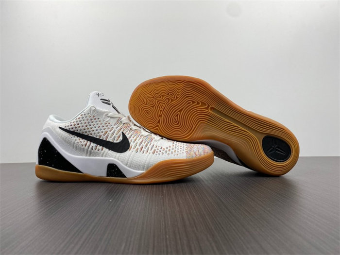 nike kobe 9 elite preM1vm low htm milan white multi-color 698595-109