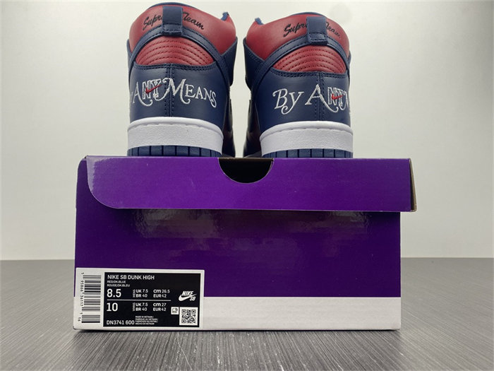 nike sb dunk high S*p*e by any means navy dn3741-600