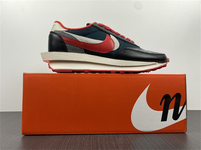 Nike LD Waffle sacai Undercover Midnight Spruce University Red