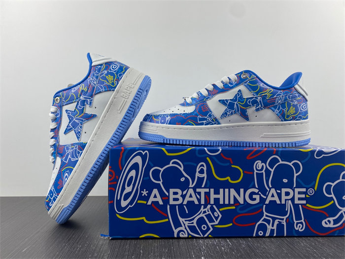 a bathing ape bape sta medicom toy bearbR1ck camo blue
