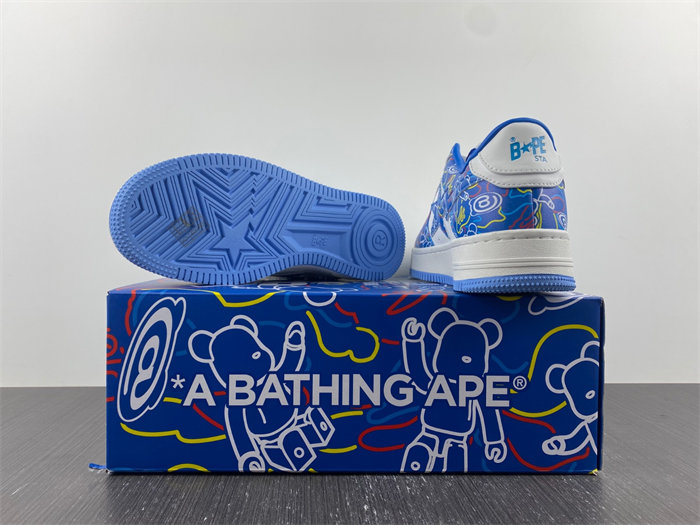 a bathing ape bape sta medicom toy bearbR1ck camo blue