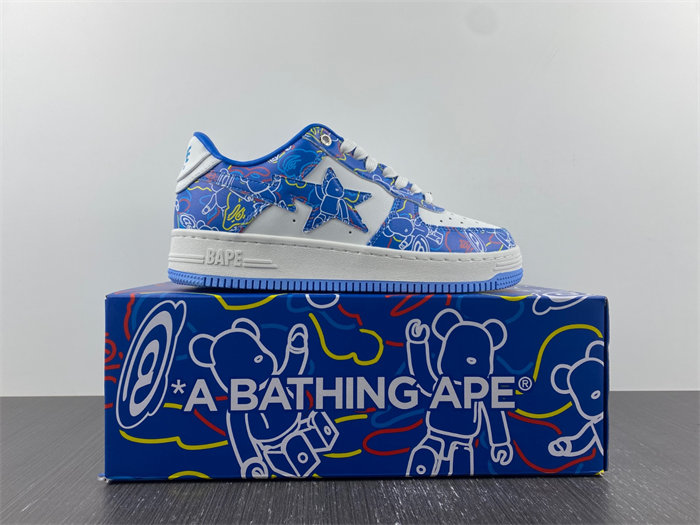 a bathing ape bape sta medicom toy bearbR1ck camo blue