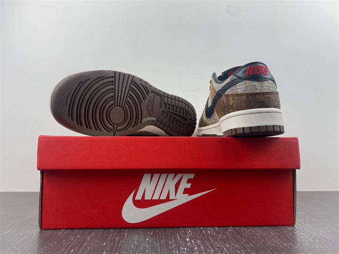 nike dunk low preM1vm co.jp brown snakeskin fj5434-120